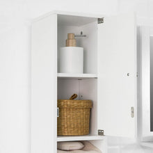 Load image into Gallery viewer, White Tall Bathroom Cabinet High Storage