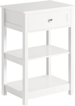 Load image into Gallery viewer, Bedside Table with Drawer Shelves