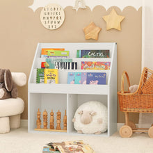 Load image into Gallery viewer, Kids Shelving Unit 3 Shelves 2 Compartments