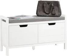 Load image into Gallery viewer, Shoe Bench Shoe Rack Cabinet Hallway, White