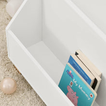 Load image into Gallery viewer, Kids Storage Bookcase 3 Compartments, White