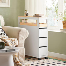 Load image into Gallery viewer, Storage Cart Narrow Cabinet Wheels Tray Drawers