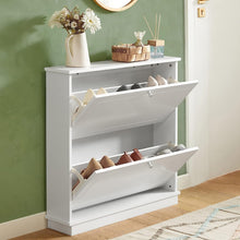 Load image into Gallery viewer, 2 Drawer Shoe Cabinet Storage Unit