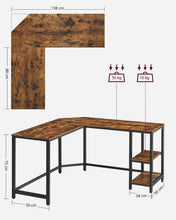 Load image into Gallery viewer, L-Shaped Computer Desk Corner