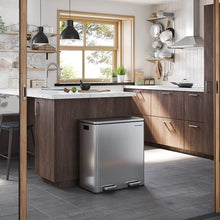 Load image into Gallery viewer, Dual Kitchen Bin, 2 x 30L, Silver