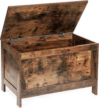 Load image into Gallery viewer, Wooden Sturdy Entryway Storage Bench with Safety Hinge