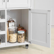 Load image into Gallery viewer, Kitchen Trolley with Wine Racks, Portable Workbench and Serving Cart for Bar or Dining