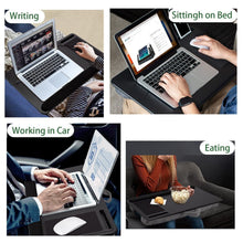 Load image into Gallery viewer, Portable Laptop Desk with Device Ledge, Mouse Pad and Phone Holder for Home Office (Black, 43cm)