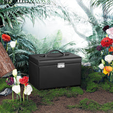 Load image into Gallery viewer, Lockable Jewelry Box 3-Tier Display Case