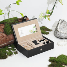 Load image into Gallery viewer, Lockable Jewelry Box 3-Tier Display Case