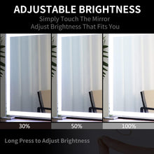Load image into Gallery viewer, Large Hollywood Makeup Mirror 3 Modes Lighted and Smart Touch Control (92 x 68 cm)