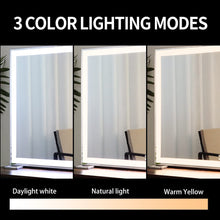 Load image into Gallery viewer, Large Hollywood Makeup Mirror 3 Modes Lighted and Smart Touch Control (92 x 68 cm)