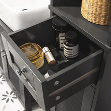 Load image into Gallery viewer, Freestanding Tall Bathroom Cabinet 170 x 32 x 30 cm (Black)