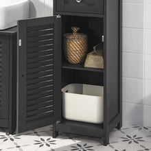 Load image into Gallery viewer, Freestanding Tall Bathroom Cabinet 170 x 32 x 30 cm (Black)