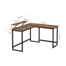 Load image into Gallery viewer, L-Shaped Desk with Screen Stand