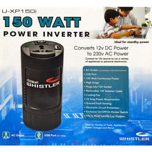 Load image into Gallery viewer, Compact 150W Car Caravan Power Inverter 12v 240v AC DC Sine Wave Can Cup Holder Size
