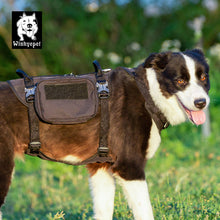 Load image into Gallery viewer, Whinhyepet Military Harness Black M