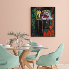 Load image into Gallery viewer, 50cmx70cm Reading Girl by Pablo Picasso Black Frame Canvas Wall Art