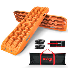 Load image into Gallery viewer, X-BULL 2PCS Recovery Tracks Snow Mud 4WD With Carry bag 4PC mounting bolts Orange