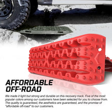 Load image into Gallery viewer, X-BULL Recovery tracks Boards 10T 2 Pairs Sand Mud Snow With Mounting Bolts pins Red