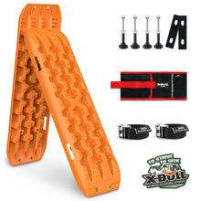 Load image into Gallery viewer, X-BULL 2PCS Recovery Tracks Snow Tracks Mud tracks 4WD With 4PC mounting bolts Orange