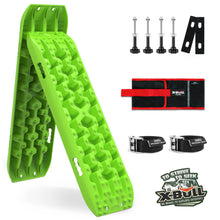 Load image into Gallery viewer, X-BULL 2PCS Recovery Tracks Snow Tracks Mud tracks 4WD With 4PC mounting bolts Green