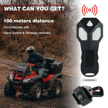 Load image into Gallery viewer, X-BULL 12V Electric Winch Boat 3000LBS Synthetic Rope Wireless Remote ATV 4WD 2 Units