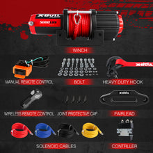 Load image into Gallery viewer, X-BULL Electric Winch 5000LBS 12V 15.2M Synthetic Rope Wireless ATV UTV 4WD Boat