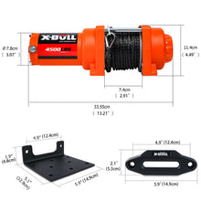Load image into Gallery viewer, X-BULL Electric Winch 12v Synthetic Rope 4500LBS Wireless Remote ATV UTV 2041KG