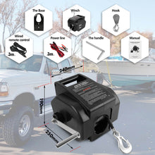 Load image into Gallery viewer, X-BULL 5000LBS Electric Boat Winch 12V Portable Detachable Marine Ship Trailer Winch