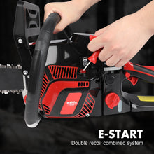 Load image into Gallery viewer, X-BULL 62cc Chainsaw Petrol Commercial 22" Bar E-Start Tree Pruning Top Handle