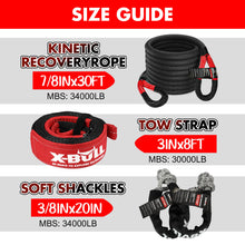 Load image into Gallery viewer, X-BULL 4WD Recovery Kit Kinetic Recovery Rope With 12000LBS Electric Winch 12V Winch 4WD 4X4 Offroad