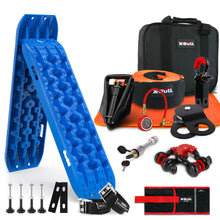 Load image into Gallery viewer, X-BULL 4X4 Recovery Kit Recovery Tracks Gen 3.0 Blue Mounting Pins Snatch Strap Off Road 4X4