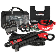 Load image into Gallery viewer, X-BULL 4X4 Recovery Kit Kinetic Recovery Rope Snatch Strap / 2PCS Recovery Tracks 4WD Gen3.0 Red