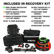 Load image into Gallery viewer, X-BULL 4WD Winch Recovery Kit 12Pcs Recovery Tracks Snatch Strap Soft Shackles Recovery Ring