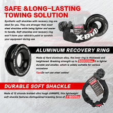 Load image into Gallery viewer, X-BULL 4WD Winch Recovery Kit 12Pcs Recovery Tracks Snatch Strap Soft Shackles Recovery Ring