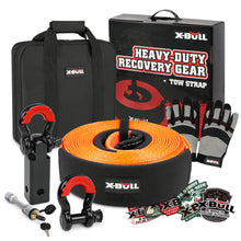 Load image into Gallery viewer, X-BULL 4WD Recovery Kit Snatch Strap Hitch Receiver Bow Shackles Lock Off Road