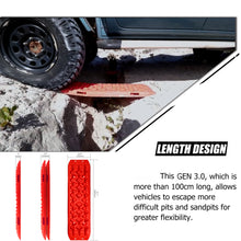 Load image into Gallery viewer, X-BULL 2 Pairs Recovery tracks Sand Mud Snow 4WD / 4x4 ATV Offroad Stronger Gen 3.0 - Red
