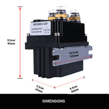 Load image into Gallery viewer, X-BULL Winch Solenoid Relay Wiring Controller 500A 12V and 150ft Wireless Remote 4T Block Pulley
