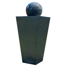 Load image into Gallery viewer, PROTEGE Contemporary Solar Powered Water Feature Fountain with LED Lights - Dark Grey
