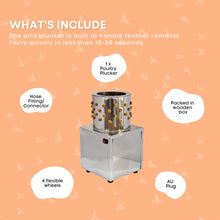 Load image into Gallery viewer, 30cm Bird Feather Plucker Machine - Electric Automatic Quail Pigeon Defeathering