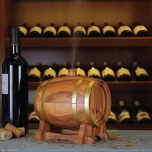 Load image into Gallery viewer, Essential Oil Aroma Diffuser - 350ml Barrel Wood Ultrasonic Air Mist Humidifier