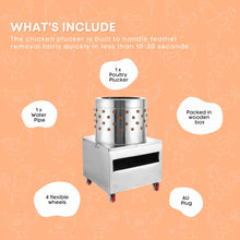 Load image into Gallery viewer, Free Shipping 50cm Chicken Feather Plucker Machine Electric Automatic Poultry