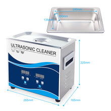 Load image into Gallery viewer, 3.2L Digital Ultrasonic Cleaner Jewelry Ultra Sonic Bath Degas Parts Cleaning