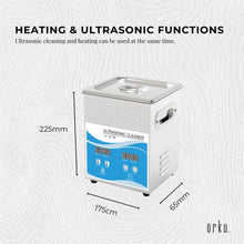 Load image into Gallery viewer, 2L Digital Ultrasonic Cleaner Jewelry Ultra Sonic Bath Degas Parts Cleaning