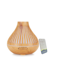 Load image into Gallery viewer, Essential Oil Aroma Diffuser and Remote - 500ml Flat Top Wood Mist Humidifier