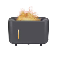 Load image into Gallery viewer, Essential Oil Aroma Diffuser and Remote - Grey 240ml Flame Fire Style Air Humidifier