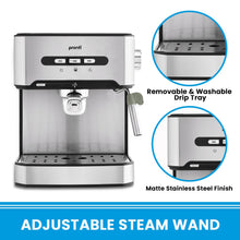 Load image into Gallery viewer, Pronti 1.6L Automatic Coffee Espresso Machine with Steam Frother
