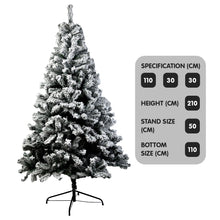 Load image into Gallery viewer, Christabelle Snow-Tipped Artificial Christmas Tree 2.1m 1200 Tips