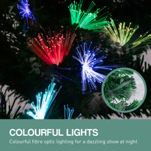 Load image into Gallery viewer, Christabelle 1.5m Enchanted Pre Lit Fibre Optic Christmas Tree Stars Xmas Decor